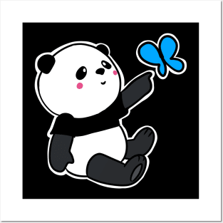 Butterfly Panda Posters and Art